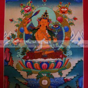 Tibetan Painting Manjushree Thangka