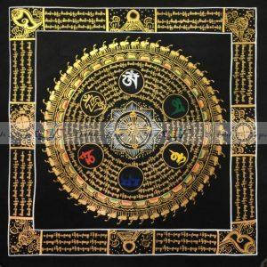 Tibetan Thangka of Mantra Mandala