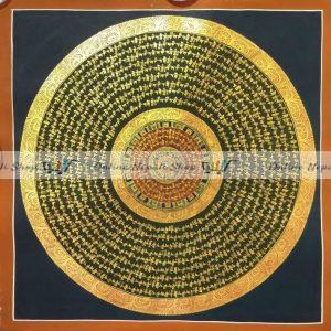 Tibetan Thangka of Mantra Mandala