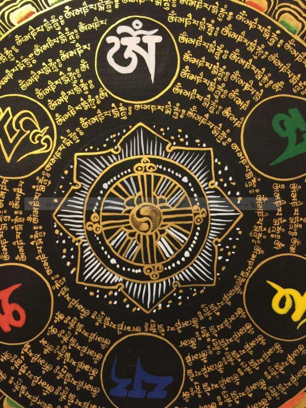 Tibetan Thangka of Mantra Mandala - Image 2