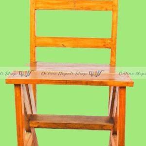 Foldable Wooden Ladder and Chair