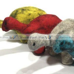 Handmade Woolen Felted Dinosaur Doll