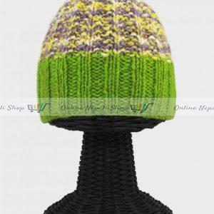 Pure Woolen Soft & Warm Multi-Colored Beanie Hat