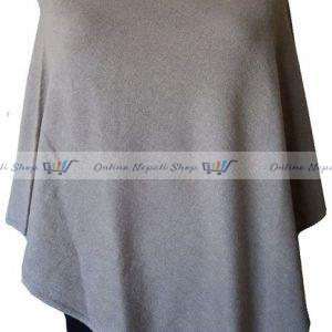Cashmere Round Neck Poncho