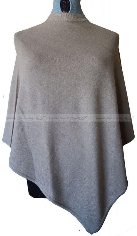Cashmere Round Neck Poncho