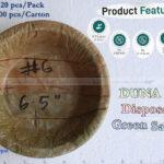 DUNA 6.5″ Disposable Green Sal Leaf