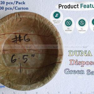 DUNA 6.5″ Disposable Green Sal Leaf